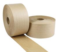BOMEI PACK Lot de 2 rubans adhésifs gommés renforcés en papier kraft activé par l'eau, 7,6 cm x 115,8 m, pour emballage sécurisé et robuste