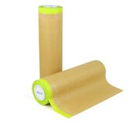 BOMEI PACK Papier de masquage Kraft 2R 15m pour la peinture automobile, la décoration de la maison, la protection des meubles,Ruban adhésif automobile, Accessoire de peinture (2 Rouleaux, 45cm*15m)