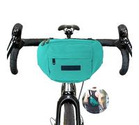 Bomence Petite sacoche de guidon de vélo 2 en 1, sac banane durable, en plastique recyclé, en PET recyclé, turquoise