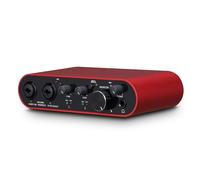 BOMGE Interface audio USB 22S Red avec alimentation fantôme XLR/48 V, haute fidélité, 32 bits/192 kHz, pour mixeur audio de studio, pour guitariste, vocalist, podcaster, producteur, Plug and Play