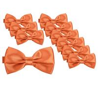 BomGuard Lot de 10 nœuds papillon homme - Orange