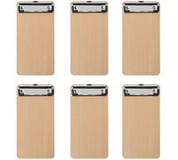 BOMKEE Lot de 6 mini porte-blocs en bois A6 avec trou de suspension dissimulé pour hôtel, bar, pub, restaurant
