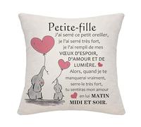 Bommex Cadeau de la Petite-Fille - Housse de Coussin en Carton pour la Fête d'Anniversaire, Fin d'Études ou Noël