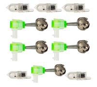 BommFu Alarme Sonore pour Canne à Pêche à Clochettes | Alarme LED pour Détection De Touche en Pêche Maritime | Clip Lumière LED pour Alerte Sonore De Poisson en Brouillard Obscurité Et Conditions