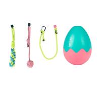 BommFu Balle de Nourriture pour Chien, Jouets pour Chiens distributeurs de friandises | Jouets pour Chiens en Corde de Coton | Heavy Duty Encourage Les compétences Naturelles de Recherche de