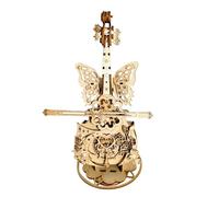 BommFu Boîte À Musique Violon Puzzle 3D - Jeu de Construction en Bois Musical à Monter,Kit Loisir Créatif pour Décoration Chambre Salon Bureau Étagère