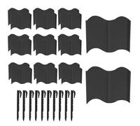 BommFu Bordure De Jardin, Lot de 20 Panneaux de Clôture Décoratifs pour Le Jardin, Clôture de Bordure Amovible et Flexible pour l'Allée, Le, l'Entrée, Le Parterre