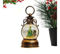 BommFu Boule À Neige pour Noël | Accessoires De Scène De Fête | Décoration Pailletée De Lanterne Boule À Neige De Noël | pour sous l'arbre, Cheminée, Salon, Chambre, Appui De Fenêtre, Amis,