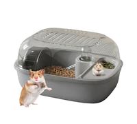BommFu Cage À Hamster Nain - Maison D'Activités pour Petit Animal avec Bouteille d'eau,Enclos pour Hamster,À La Maison, en Extérieur, en Voyage, en Appartement, en Dortoir