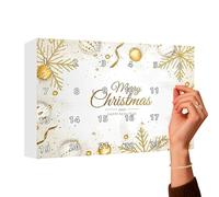 BommFu Calendrier De Compte À Rebours De Noël | 24 Jours De Bijoux | Boucles D'Oreille De Mode | pour Femmes, Filles, Petite Amie, Hiver, Vacances, Rassemblement, Mariage, Événement
