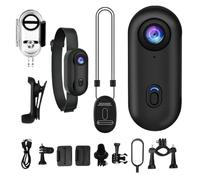 BommFu Caméra du Pouce, Caméra d'action with 360° Rotation Spring Clip, Petit Dispositif De Vlogging Portable, 1080p CAM Compact pour Sport Moto-Cycle Gym De Randonnée De Randonnée, Underwater