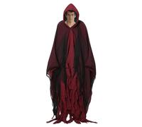 BommFu Cape d'halloween,Capeline Effrayante Adulte Unisexe à Capuche | Cape de Déguisement pour Fêtes, Cosplay et Maisons Hantées
