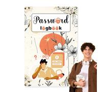 BommFu Carnet de Mots de Passe, Cahier d'Enregistrement des Sites Web, Registre Adresses pour Homme et Femme, Gestion Comptes sur Internet