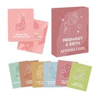 BommFu Cartes D'affirmations De Grossesse | 50 Cartes D'Affirmations Pour Nouvelle Maman - Outils Motivants, de Pleine Conscience, Positifs et Inspirants pour l'Accouchement et l'Annonce de Naissance