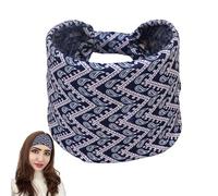 BommFu Enveloppement de tête d'entraînement, bandeaux - Large bandeau sport de style Boho | Couvre-chef bohème doux, bandeaux de cheveux de Yoga à la mode pour femmes et filles