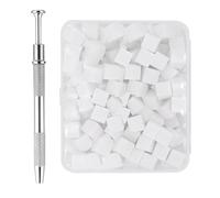 BommFu Éponge à Ongles,200 Pièces Éponges à Manucure avec Stylet de Préhension | Outil de Manucure pour Art du Nail Mixage pour Femme Amies Mère Petite Amie