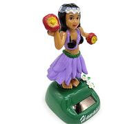 BommFu Figurine Solaire Dansante, Danseuse Hawaienne Voiture Qui Bouge, Bobble Heads pour Bord, Figurine Hawaïenne Voiture Décoration De Voiture Solaire