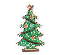 BommFu Figurines de Noël rustiques festives en d'épice - Plateau à plusieurs étages avec socle pour table de cheminée