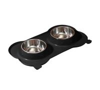BommFu Gamelles pour Chien | Bol Double Nourriture Anti Renversement pour Chiot,Plateau Repas Amovible pour Taille Petit Moyen Grand Chiot,D'Intérieur Et D'Extérieur Enrichissement