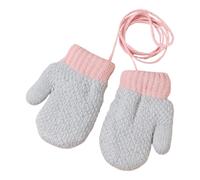 BommFu Gants D'Hiver Pour,Moufles Anti-Perte à Doigts Complets - Gants D'Hiver En Peluche Pour Pour Jeu Dans La Neige | Pour Filles De 1 À 3 Ans Bébé Préscolaire Jardin Parc Fabrication Bonhommes