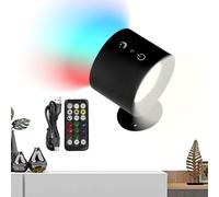 BommFu Glowrights Lights, Glow Right Lights, Indoor Everywhere Light 2.0, 3 Color Temperatures & 7 Colors Dimmable Magnetic Cordless Lights, Rotation À 360° Glowrights Under Cabinet Lighting Coucher