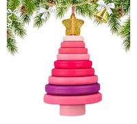BommFu Kit de bricolage d'ornement | à partir de boutons avec ange du Père Noël | Kit de bricolage amusant pour décorations de Noël à partir de boutons - Décoration de Noël tout-en-un à suspendre