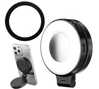 BommFu Lampe De Beauté Magnétique pour Selfie, Lampe LED Nomade pour Téléphone, Miroir Maquillage Portable pour Vlog Selfie Voyage Streaming Vidéo Conférence