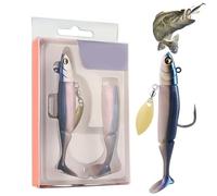 BommFu Leurre pour la pêche à la perche, leurre pour la pêche à la perche, leurre pour basse et truite, accessoires de pêche, équipement pour eau salée, eau douce, lacs, réservoirs, zones côtières