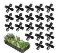 BommFu Lot de 20 têtes d'arrosage de rechange, buses d'arrosage réglables et polyvalentes, pour parterre de fleurs, pâturage, jardin, champs de légumes, pelouse, arrière-cour