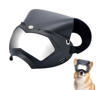 BommFu Lunettes De Soleil pour Grands Chiens - Lunettes Anti-Vent UV pour Chiot | Casque Antichoc pour Chien avec Sangle Réglable, Accessoires Amovibles pour Animaux pour Extérieur Camping