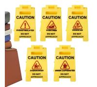 BommFu Panneau d'avertissement de bureau | Avertissement décoratif pour lieu de travail - Impression 3D humoristique Tableau décoratif pour bureau et maison