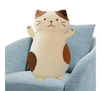 BommFu Peluche Chat - Coussin Décoratif en Peluche,Poupées Réconfortantes en | pour Collectionneurs Chambre Salon Bureau Voiture Canapé Lit Temps De Jeu Heure du Coucher Voyage