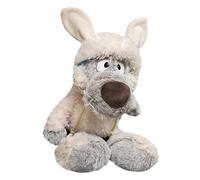 BommFu Peluche Loup en Fourrure Douce - 30 cm Peluche Douce | Déguisement de Mouton Collection Adorable Décoration Moelleuse pour Salon Chambre Canapé Chambre à Coucher