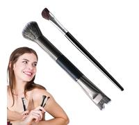 BommFu Pinceau de Contour pour Nez | Pinceau de Contour Anglé | 2 Pièces Outil de Maquillage Polyvalent en U pour Fondre Sculpter Définir Mettre en Valeur
