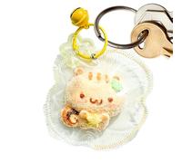 BommFu Plush Keychain, Slow Rebound Plush Cute Fidget Keychain, Silicone Squeeze Sensory Bag Charm For Kids Teen Adults Men Women Students Classroom School