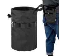 BommFu Sac À Craie d'escalade | Sac à Craie pour Musculation avec Ceinture Réglable et Poche de Rangement Zippée | Équipement pour Gymnastique Haltérophilie Disc Golf | Bloc Piscine Mur d'escalade