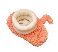 BommFu Sac De Couchage pour Chats | Sac À Câlins Chaud Semi-Fermé - Lit Doux pour Chat avec Design À Queue Positionnable Verticalement - pour Salon Balcon Intérieur Extérieur Automne Hiver