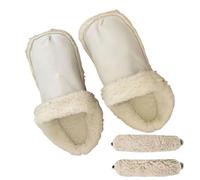 BommFu Shoe Inserts For Women - Semelles en peluche avec lacets - Chaussons confortables et doux unisexes pour l'extérieur, la randonnée, la vie quotidienne, le temps froid - Pour l'extérieur, l'hiver