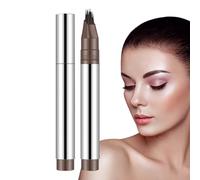 BommFu Stylo À Sourcils, Crayon Sourcils Liquide à Embout Multi-Dents, Résistant à la Transpiration Tenue Longue Stylo Maquillage Accessoires pour Usage Quotidien Voyage Maison