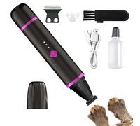 BommFu Tondeuse Électrique pour Pattes de Chien - Petite Meuleuse à Ongles et Tondeuse à Poils pour Animaux | Kit de Toilettage Électrique pour Griffes Oreilles et Museau pour Particuliers Maison et