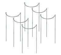 BommFu Tuteurs et Supports pour,6 Pièces Tuteurs Demi-Cercle Cerceaux pour | Support Tiges Grinpantes Demi-Rond Treillis Antirouille pour Jardinières Extérieur