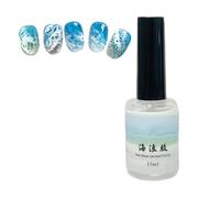 BommFu Vernis Top Coat Pour Les Ongles - 15ml Top Coat Long Lasting à Effet Wave - Peinture Liquide Effet Vague | Pour Soins à Domicile ou Cadeau pour Femme et Amie