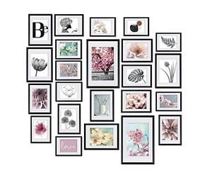 BOMOE cadre photo ensemble 24 pcs avec passepartout pour collages de photos