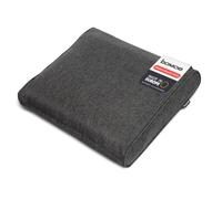 BOMOE Coussin de Jardin Dossier extérieur Protection UV Housse Lavable Banc | 50x40cm anthracite 10cm épaisseur confortable pour fauteuil chaise salon Premium lounge ilano
