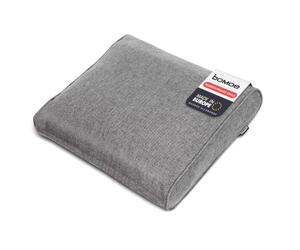 BOMOE Coussin de Jardin Dossier extérieur Protection UV Housse Lavable Banc | 60x40cm gris clair 10cm épaisseur confortable pour fauteuil chaise salon Premium lounge ilano