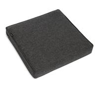BOMOE Coussin Jardin Extérieur 50x50cm - Coussin Assise Confortable avec Housse Lavable & Protection UV - Coussin Salon Lounge 8cm d'épaisseur - Coussin Canapé Palette Anthracite - ilano