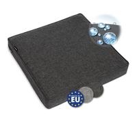 bomoe ilano - Coussin Dossier Jardin Extérieur 70x70cm - Housse Lavable & Protection UV - Coussin Salon Lounge Canapé Anthracite