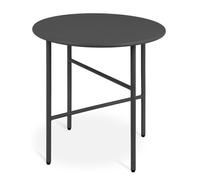 bomoe Petite Table Basse Ronde en Métal Noir Ø 44 cm - Table d'Appoint Stable Légère Outdoor Table Jardin Balcon Terrasse Finn
