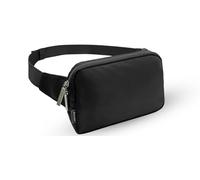 Bomvabe Everywhere Grand sac banane 2 l pour homme et femme avec sangle réglable de 140 cm, sac à bandoulière résistant à l'eau pour voyage, sport, randonnée, noir, Utilitaire