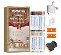 BOMVMVE Kit Réparation Parquet 12 Couleurs, Rebouche Bois, Pate a Bois Rebouchagez, Mastic Bois, Kit Reparation Carrelage pour Stratifié, Bois, PVC, Carrelage, Meubles